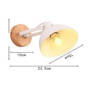 Modern wood and metal wall sconce – bedroom aisle led wood wall light