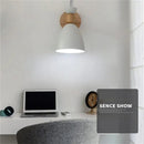 Modern wood and metal wall sconce – bedroom aisle led wood wall light