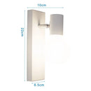 Modern wood and metal wall sconce – bedroom aisle led wood wall light