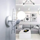 Modern wood and metal wall sconce – bedroom aisle led wood wall light