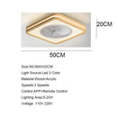 Modern wood and white led ceiling fan with remote for bedroom