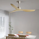 Modern wood industrial wind ceiling fan for living room