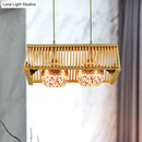 DecorBites™ Modern Wood Pendant Light in Roof Shape, Beige Hanging Fixture, 16"/19.5" Width