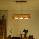 Modern wood pendant light bird feeder garden & patio decor