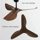 Modern wooden ceiling fan with remote control living room modern spaces