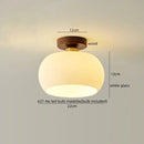 Modern woven beige decorbites led wicker wood ceiling lights hallway