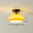 Modern woven beige decorbites led wicker wood ceiling lights hallway