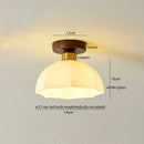 Modern woven beige decorbites led wicker wood ceiling lights hallway