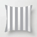Modern yellow and gray geometric stripe pillowcase living room decor