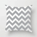 Modern yellow and gray geometric stripe pillowcase living room decor
