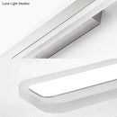 Modern yellow and gray led white light strip bathroom vanity fixture