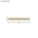 Modern yellow and gray led white light strip bathroom vanity fixture