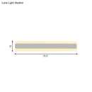 Modern yellow and gray led white light strip bathroom vanity fixture