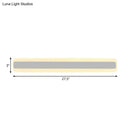 Modern yellow and gray led white light strip bathroom vanity fixture