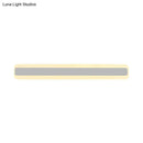 Modern yellow and gray led white light strip bathroom vanity fixture
