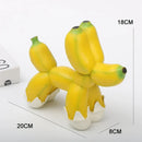 Modern yellow banana balloon dog sculpture living room pop art decor