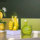 DecorBites™ Banana Fist Thumbs-up Resin Statue Desk Ornament for Room Decor
