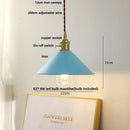 Modern yellow iron lampshade led pendant light kitchen hanging lamp