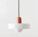 Modern yellow & olive green glass chandelier pendant light bedroom
