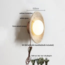 Modern yellow stone led wall lamp bedroom concrete light