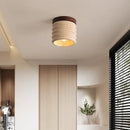 Modern yellow travertine led ceiling light for bedroom decor