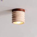 Modern yellow travertine led ceiling light for bedroom decor