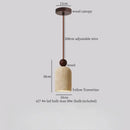 Modern yellow travertine led pendant lights for kitchen island