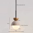 Modern yellow travertine led pendant lights for kitchen island