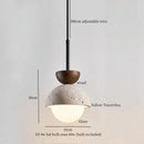 Modern yellow travertine led pendant lights for kitchen island