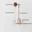Modern yellow travertine led wall lamp for bedroom stair light