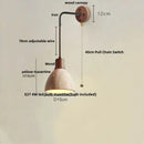 Modern yellow travertine led wall lamp for bedroom stair light