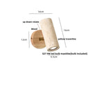 Modern yellow travertine led wall sconce bedroom rotating lamp