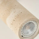 Modern yellow travertine led wall sconce bedroom rotating lamp