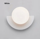 Modern yellow & white kids macaron led wall lamp bedroom sconce