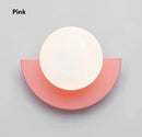 Modern yellow & white kids macaron led wall lamp bedroom sconce
