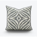 Modern zebra pattern black & cream pillow cover living room decor