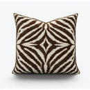 Modern zebra pattern black & cream pillow cover living room decor