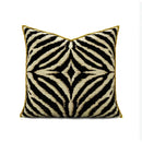 Modern zebra pattern black & cream pillow cover living room decor