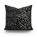 Modern zebra pattern black & cream pillow cover living room decor