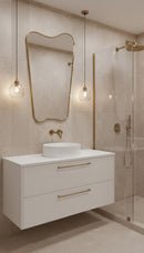 Freeform Brass Mirror - Butterfly Wall Mirror