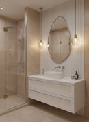 Asymmetrical Silver Wall Mirror