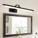 Modernist black & gold linear vanity light bathroom led wall lamp