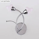 Modernist chrome and glass modern wall lamp – office 220v-240v