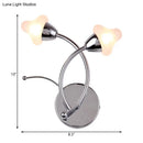 Modernist chrome and glass modern wall lamp – office 220v-240v