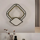 Modernist cut crystal led geometric wall sconce bedroom light