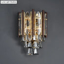 Modernist gold beveled k9 crystal wall lamp living room 220v-240v