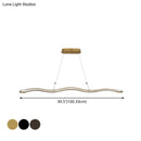 DecorBites™ Modernist Wavy Strip LED Island Pendant - Acrylic Dining Room Hanging Lamp Kit