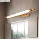 DecorBites™ Modernist LED Gold Tube Metal Vanity Wall Lamp in Natural Light - 21.5"/25.5"/29.5" Wide