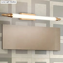 DecorBites™ Modernist LED Gold Tube Metal Vanity Wall Lamp in Natural Light - 21.5"/25.5"/29.5" Wide