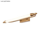 DecorBites™ Modernist LED Gold Tube Metal Vanity Wall Lamp in Natural Light - 21.5"/25.5"/29.5" Wide